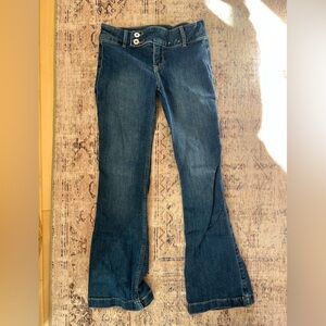 Abercrombie Kids Dark Blue Jeans low rise bootcut girls 9/10